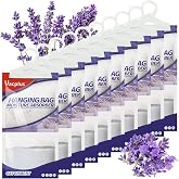 Vacplus Moisture Absorber, 9.8 OZ Hanging, Strong Absorption, Lavender | Closet, Enclosed Spaces, Bathroom, Odor Eliminator, Dehumidifier Bags, 10 Pack