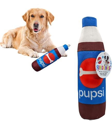 Amazon.com: SPOT Fun Drink Pawpsi Can – Durable Vinyl Squeaky Toy