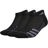 adidas mens Superlite Low Cut Ankle Socks (3 Pairs) Striped Lightweight