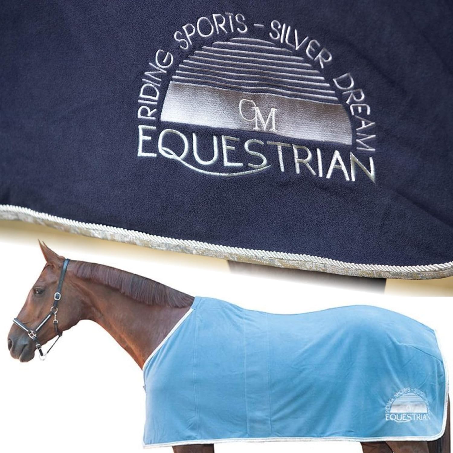 HKM Venezia 6800 Azur125 4057052343308 Cooler Blanket, azure