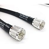 Cable Assemblies Now-LMR-400/LMR400-3Feet- PL259 UHF Male to UHF Male connectors-Times Microwave Low Loss Cable Coaxial Cable