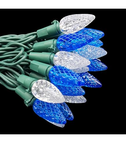Christmas Lights Outdoor Brightown 66ft C9 LED Christmas Lights - 100 ...