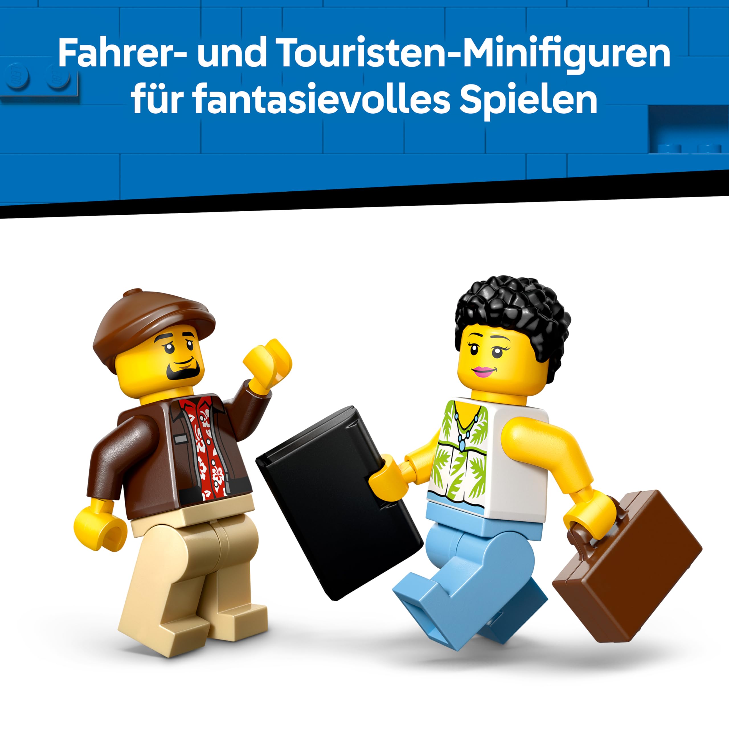 LEGO City Gelbes Taxi - Spielzeug Auto - Modellbau mit 2 Minifiguren, abnehmbares Dach - Spielset zur Förderung der Feinmotorik - Geburtstagsgeschenk für Jungen ab 5 Jahren - 60487 5