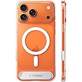 TORRAS Strong Magnetic & Seamless Stand for iPhone 17 Pro Max Case, Anti-Yellowing, Fit for MagSafe, Military Grade Drop Prot
