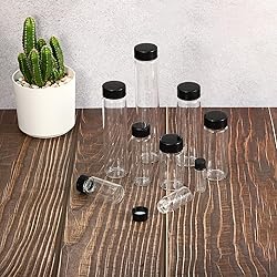 PATIKIL 20mL Reagent Media Bottle, 10 Pack Round
