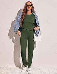 Ekouaer Women's Pajama Sets Casual 2Pcs Sleepwear