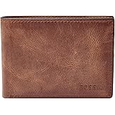 Fossil Men
s Leather Slim Minimalist Bifold Front Pocket Wallet for Men