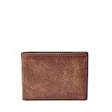 Fossil Men's Derrick Leather Slim Minimalist Bifold