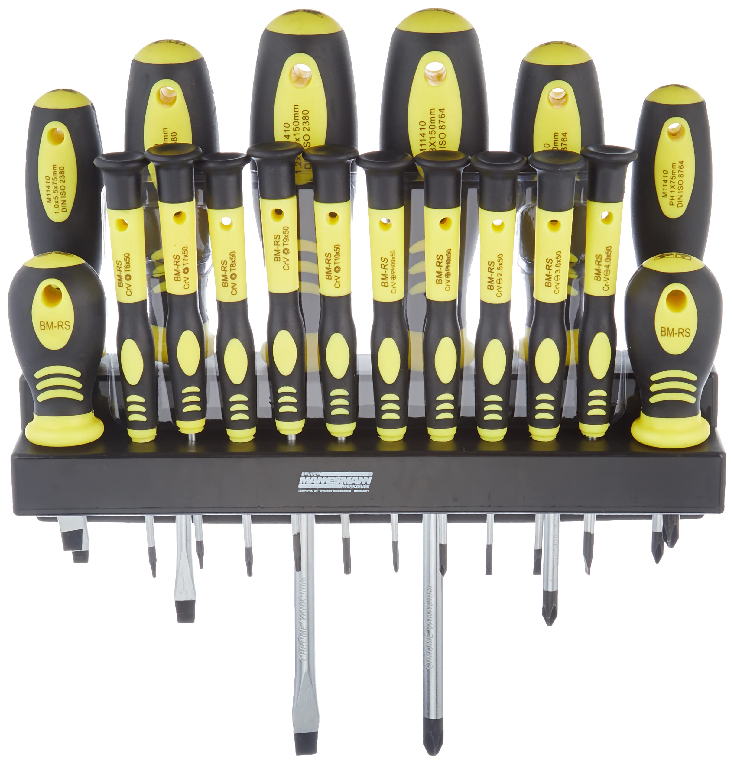 Mannesmann Screwdriver Set in Double-Blister (18 Pieces)