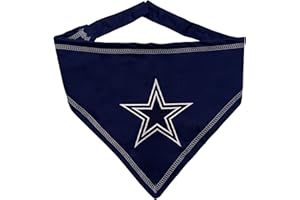 Pets First NFL Dallas Cowboys TIE Bandana, Large/X-Large. Dog Bandana Scarf Bib for Pet Cat Dog. The Ultimate Game-Day, Party Bandana (DAL-3550-L-XL)