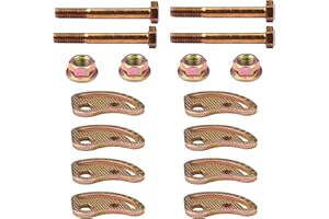 XDDPRO Upper Control Arm Alignment Cam Bolt Kit Enhanced Compatible with 99-18 Chevy Silverado 1500 Suburban Avalanche 2500 GMC Sierra 1500 2WD 4WD Fit Hummer H2 H2T Bolts ± 1.5° Suspension Kits 4 PCS