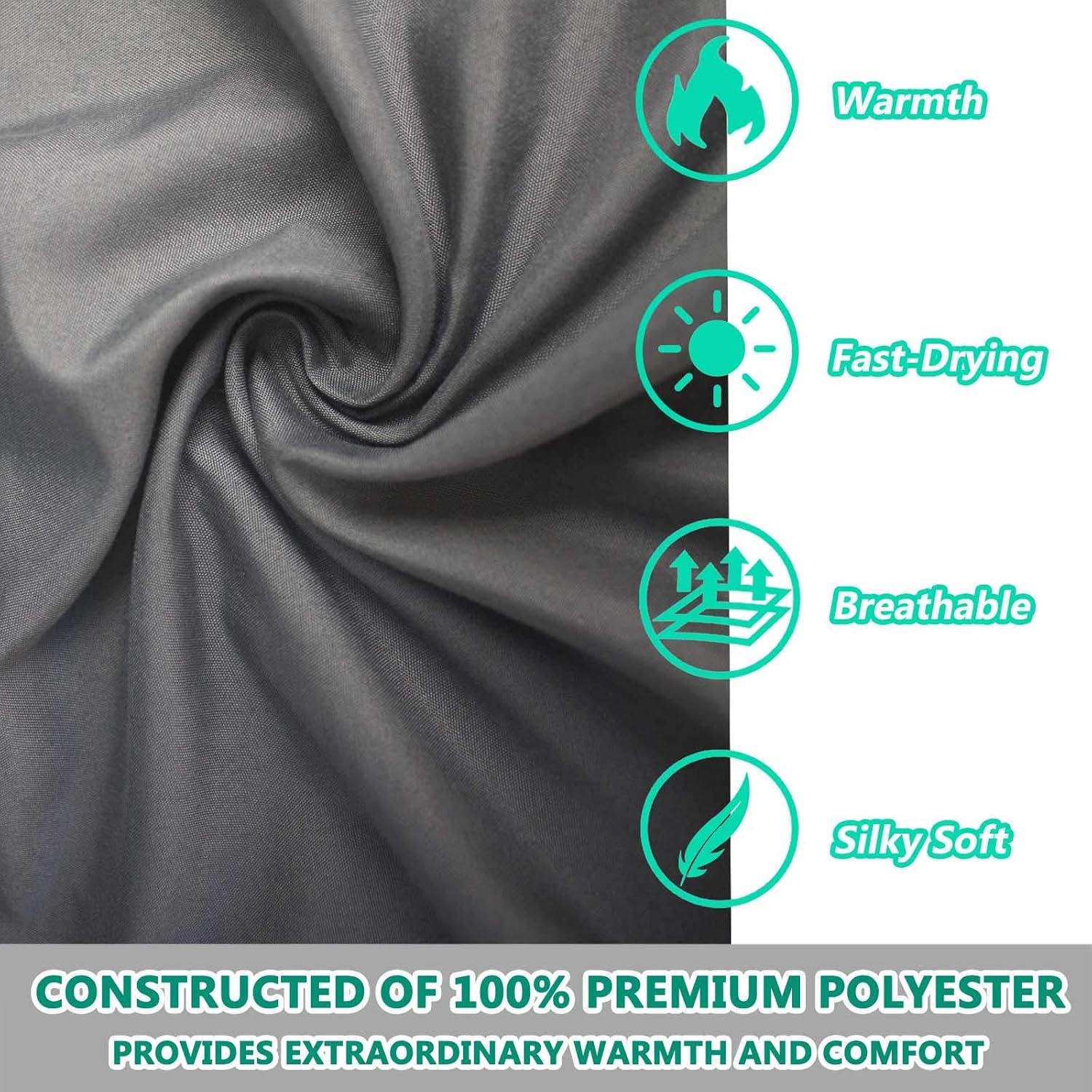 Frelaxy Sleeping Bag Liner, Warm Weather Ultralight Sleeping Bag, Comfy & Easy Care Travel & Camping Sheet with Pillow Pocket, 4 Seasons Warm Cold Weather, Adults & Kids (Dark Gray - No Zipper) : Sports & Outdoors
