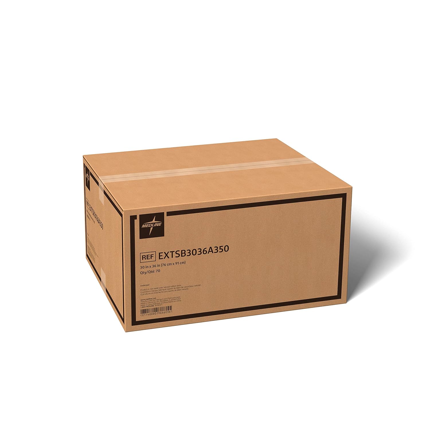 Medline - EXTSB3036A350 Extrasorbs Extra Strong Disposable Underpads, Super Absorbent Dry Pads, 30" x 36", Case of 70: Incontinence Bedding Protectors: Industrial & Scientific