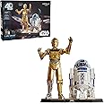 4D Build, Star Wars C-3PO & R2-D2 3D Model Kit with Stand, Star Wars Collectibles & Desk Décor, Adult Puzzles, Building Toys,