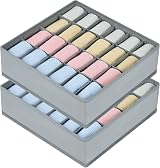 Joyoldelf Drawer Organisers Dividers 24 Cell 2 Pack Gray view 8