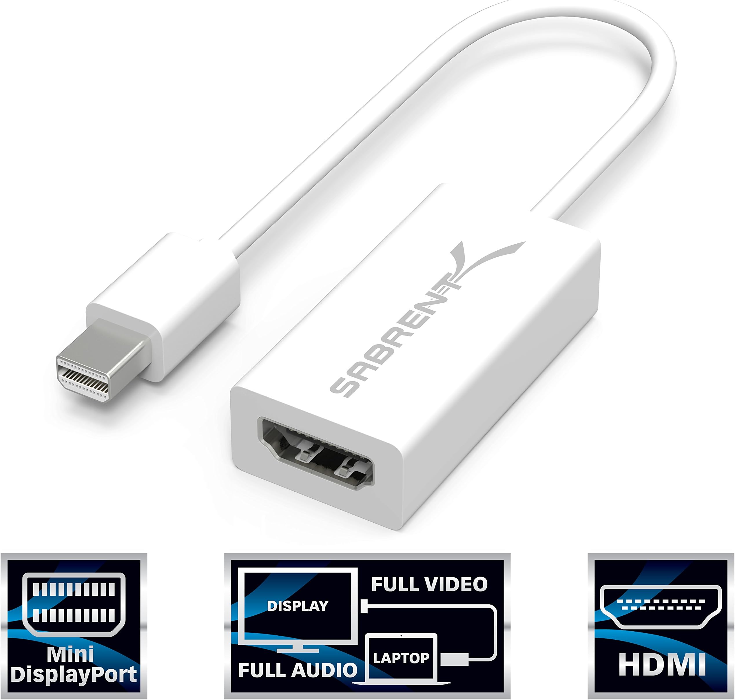 Sabrent Mini DisplayPort (Thunderbolt) to HDMI Adapter (DA-DPHS)