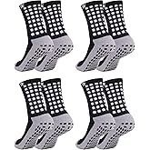 Kimfeng Men's Athletic Socks for Men Socks Soccer Socks for Men 9-12 Non Slip Sports Mens Socks 1/3/4Pairs