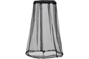 COMNICO Mosquito Head Net, Premium Extra Fine Holes Face Mesh Bug Face Netting for Head Hiking, Backpackers Insect Net Mask Cover for Outdoor Travel Camping Hiking