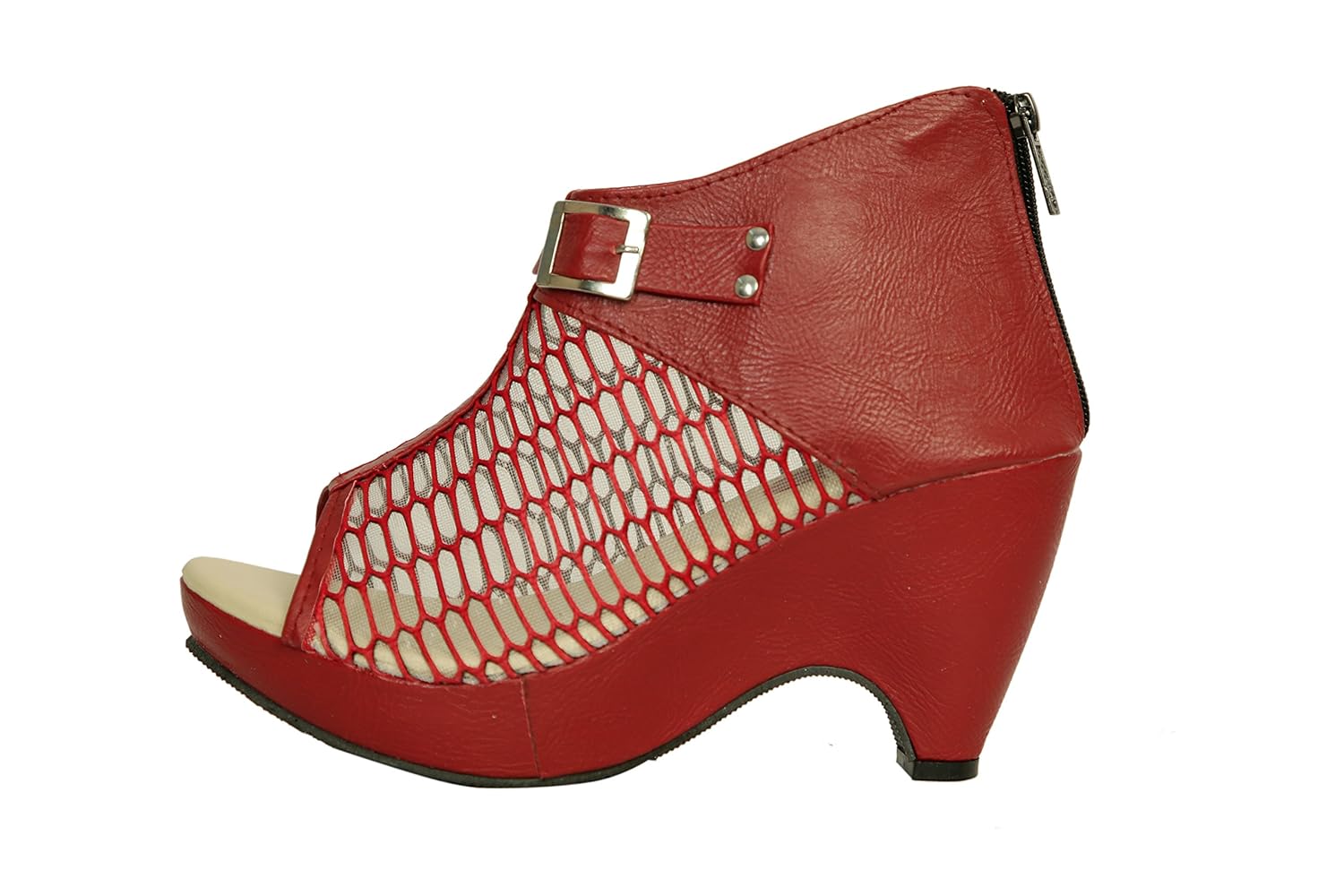 womens fashion pro net casual peeptoed heels