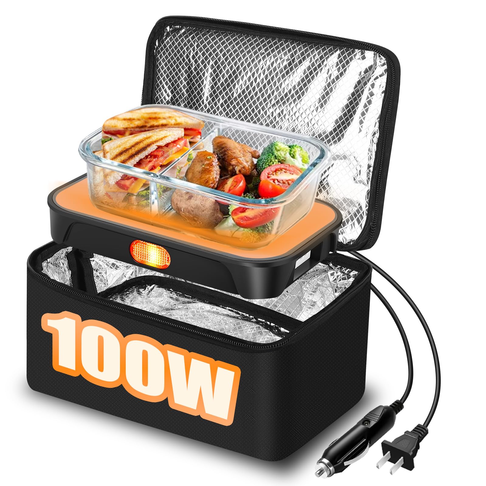 View 1 of *USED*
LBMVRB Portable Oven - 100W Fast Heating Food Warmer, 3-in-1 Electric Lunch Box & Lunch Warmer 12V/24V/110V - Mini Personal Microwave Oven for Car, Truck Driver, Office, Travel & Outdoor Use
