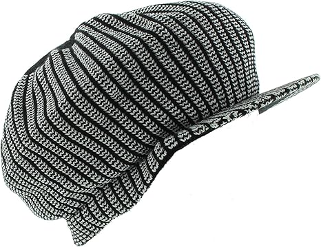 black woven hat