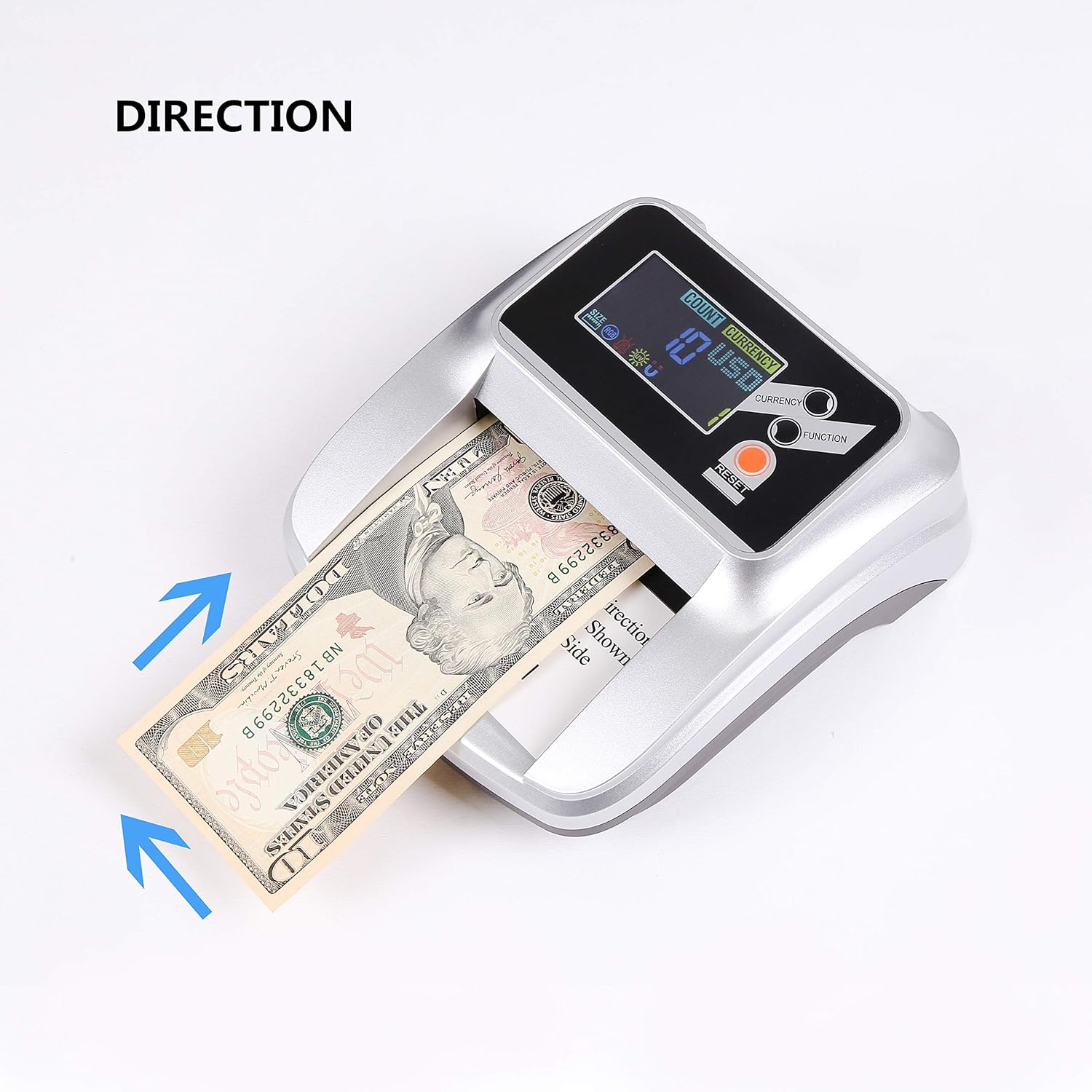 MASMARS Counterfeit Money Checker Bill Detector Machine 2 in 1 with 5 Full Detection and Long-Term Service : Office Products