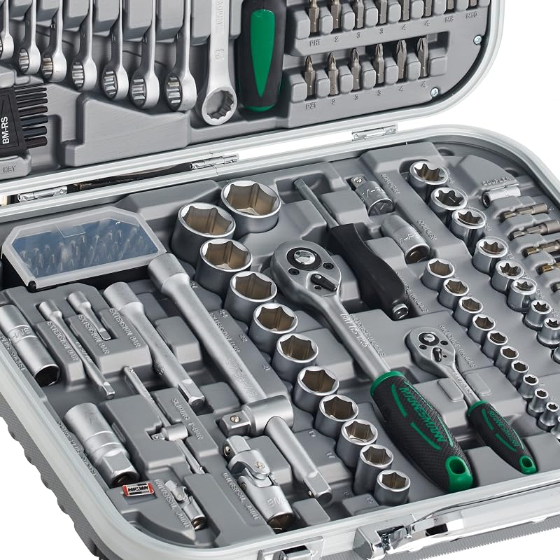 - M98450 – Set chiavi a tubo 232 pz. 1/4" + 1/2"