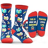 ZAGKOO Gifts for Teachers, Nurses, Bosses, Coaches - Funny Novelty Socks for Men, Women - Christmas, Thank You Gift Ideas