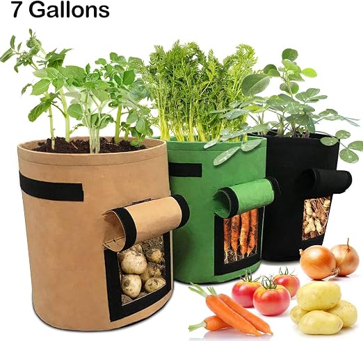 LEHOUR Bolsas de Cultivo, 3 Piezas Bolsas de Cultivo de Papas de ...