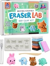 PURPLE LADYBUG Adorable Animals EraserLab DIY Clay Kit 8 Colors