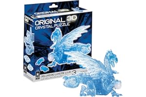 BePuzzled | Dragon Deluxe Original 3D Crystal Puzzle, Ages 12 and Up