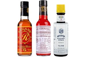 Bitters Triple Play Cocktail Bitters for Old Fashioned Cocktails Gift Set-Angostura Aromatic 4oz, Peychauds Aromatic 5oz, Regans Orange No 6 5oz