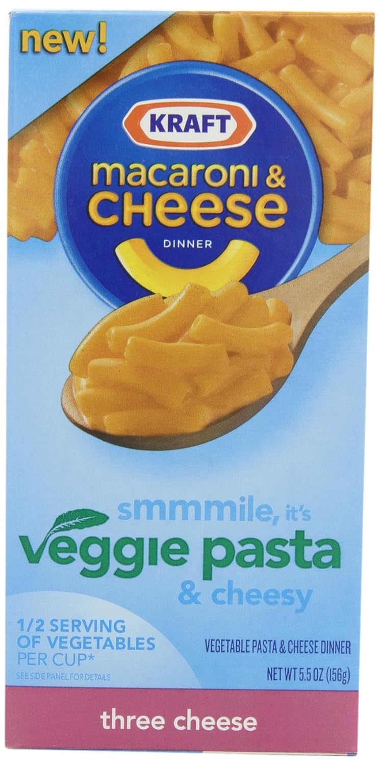 Kraft Blue Box Macaroni and Cheese Vegi Premium 3 Cheese