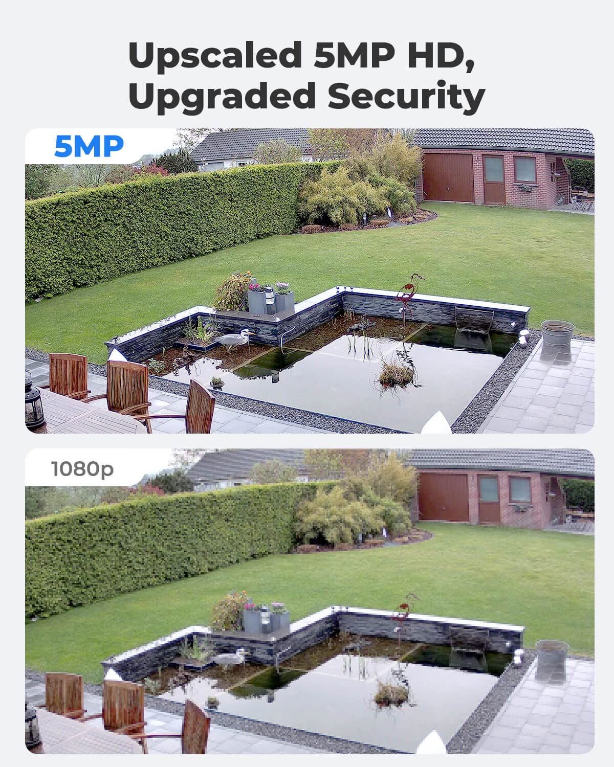 REOLINK 4 pcs PoE Outdoor Home Security Cameras Bundle, 5MP Surveillance, Smart Person/Vehicle/Pet Detection, Timelapse, 100ft IR Night Vision, Up to 256GB SD Card, 4X RLC-520A