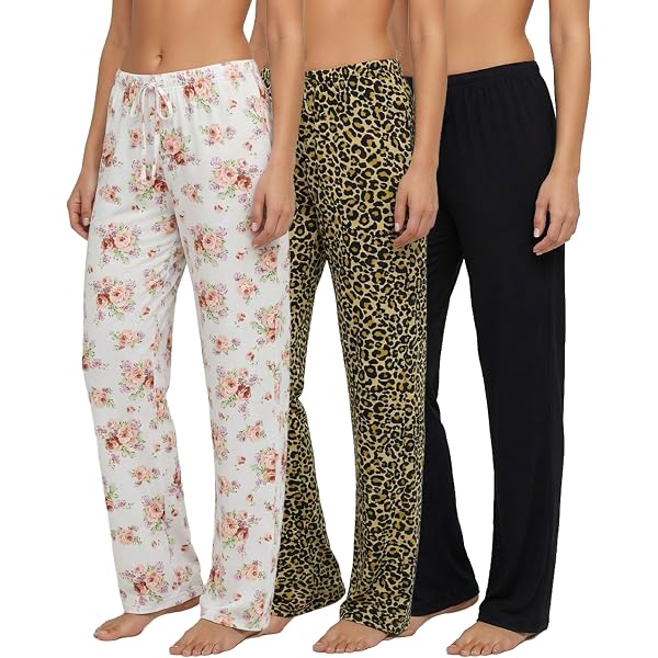 Women's White Mushroom Print Pajama Pants - Comfy Lounge & Sleep Pants, Lightweight & Stretchy For All Seasons - View #9