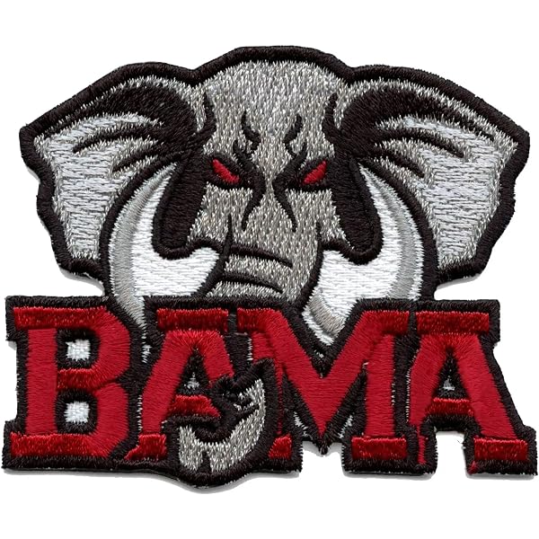 AAMU Iron On Patches Alabama Crimson Tide Patch Aufnäher Bügelbild Flicken Patch Zum Aufbügeln