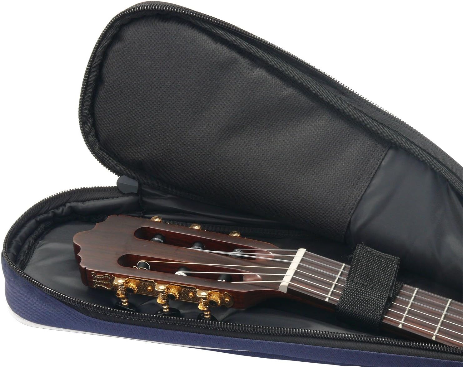 Rocktile 3/4 and 7/8 Classical Guitar Gig Bag Padded + Backpack Straps Blue, 3/4 und 7/8 - Image 5