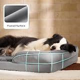 Bedsure Large Dog Bed Sofa Orthopedic Washable Cover 97x71x16cm Grey view 6