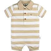 Gerber baby-boys Cotton Polo Romper