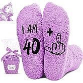 HAPPYPOP Birthday Gifts for Her - Unique 50th Bday Socks for Friend, Women in Their 40s Gift