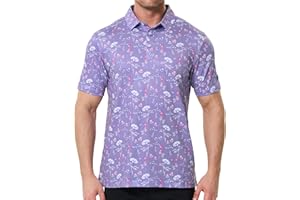 SPORTY BUFF Men's Golf Polo Shirt - Standout Performance Quick-Dry Golf Polo Shirts for Men