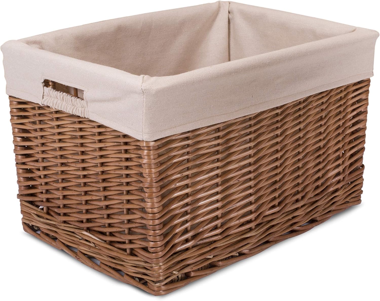 Greenleaves Natural Finish Nursery Baby Room Wicker Storage Basket New