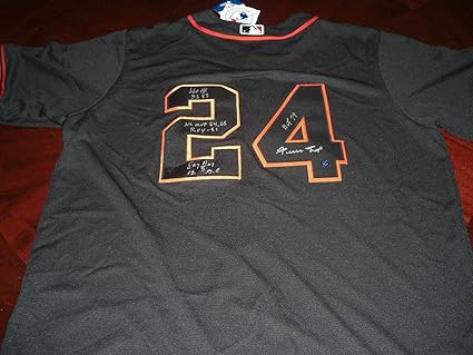 willie mays autographed jersey