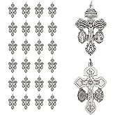 Brilucky 24 Pcs Pardon Crucifix for Rosary Making Supplies,Rosary Crosses Parts St Benedict Medal Rosaries Catholic Bulk,La Cruz Del Perdon Catolica,Crucifijo Del Perdon,Rosarios Catolicos