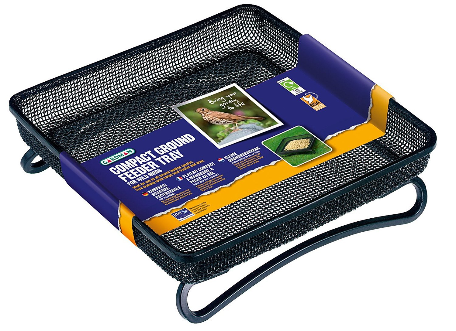 Compact Ground Mesh Wild Birds Feeder Tray Amazon Co Uk Garden