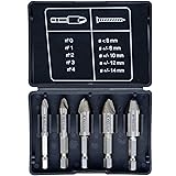 5pcs Damaged Screw Remover Set - Extractor Set by Hitecera - Easily Remove Stripped or Damaged Screws - Set of 5 Stripped Screw Removers