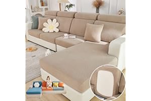 LAZGET Magic Sofa Covers,Sofa Hero Covers,2024 New Wear-Resistant Universal Sofa Covers Washable Stretch Cushion Couch Covers for Sectional Sofa, (Coffee, Large Single Seat Cover)