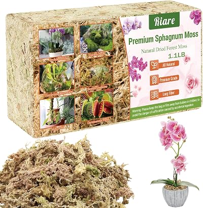 Riare 500g Sphagnum Moss Long Fibered for Plants Orchids Terrariums