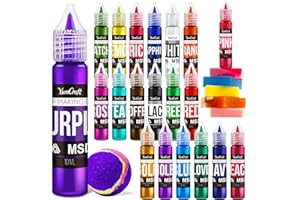 YUMCRAFT Soap Dye, 20 Colors Skin Safe Soap Colorant Bath Bomb Color Dye for DIY Soap Making Supplies, Bath Bomb, Lotion, Food Grade Concentrated Soap Coloring for Soaps, Bath Products, Slime, 0.35 Fl.oz Each