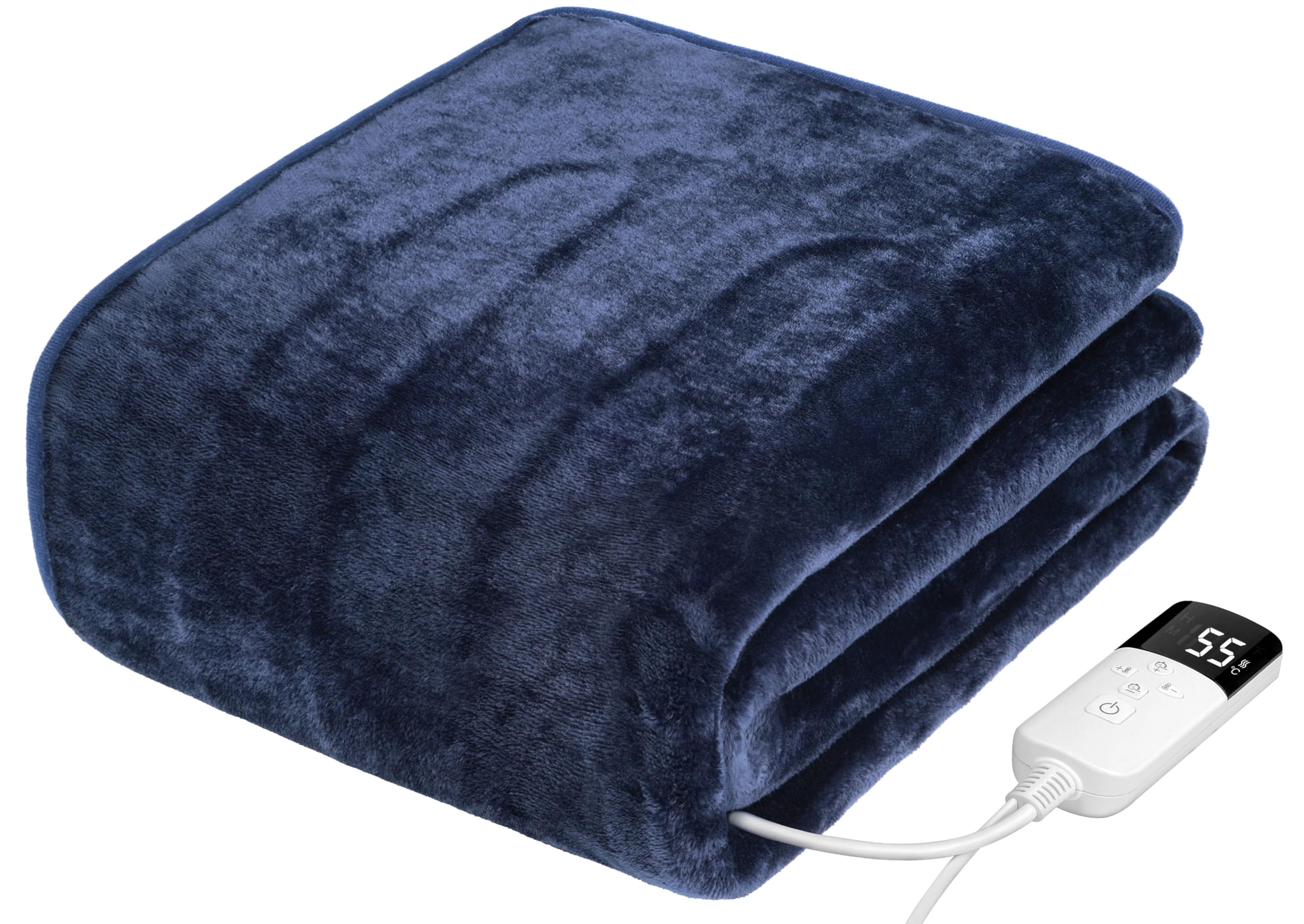 Aliliy 電気毛布 敷き ホットカーペット 160x80cm【ズレ防止 自動恒温運転で賢く節電 無段階温度調節 1-12H切タイマー】90W 速暖 省エネ 洗える ダニ退治 電気マット 厚手フランネル 電気敷き毛布 シングル 毛玉なし ふわふわ 電気カーペット ホットマット 抗菌防臭 防寒